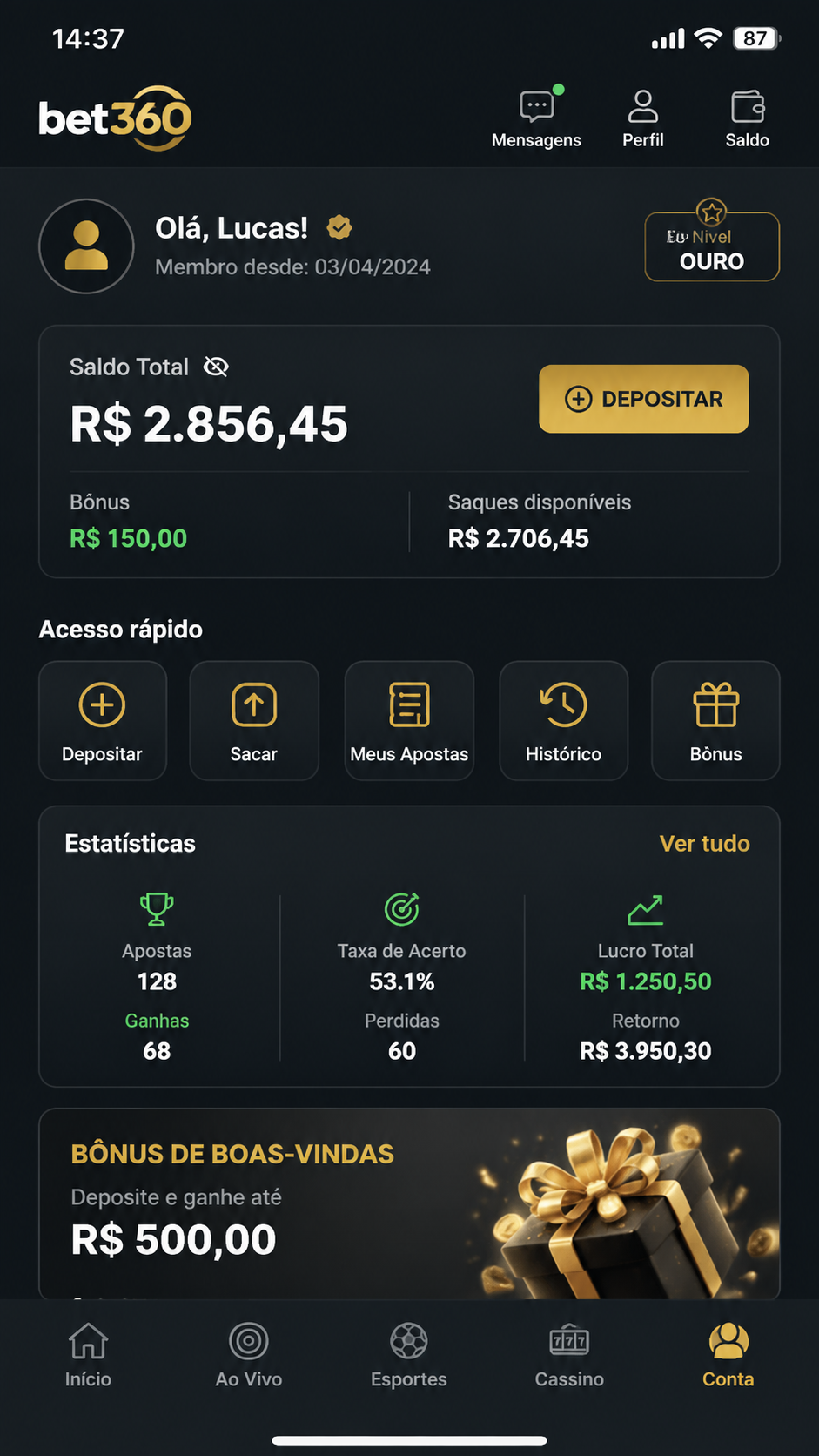 bet360 screenshot
