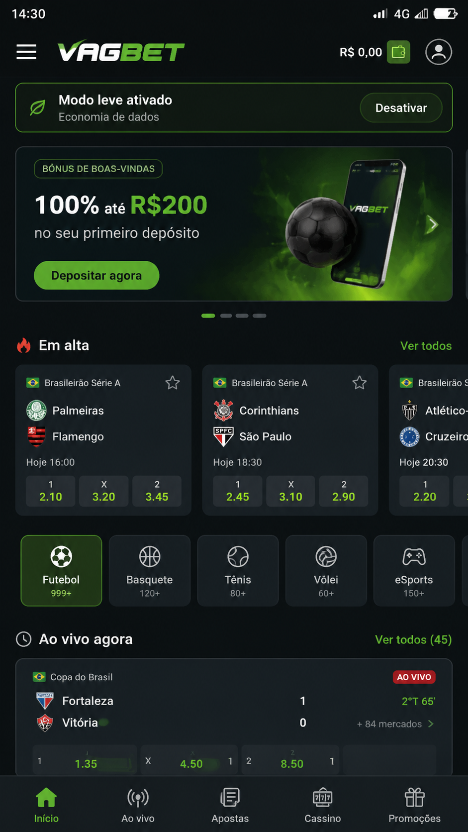 Vagbet screenshot