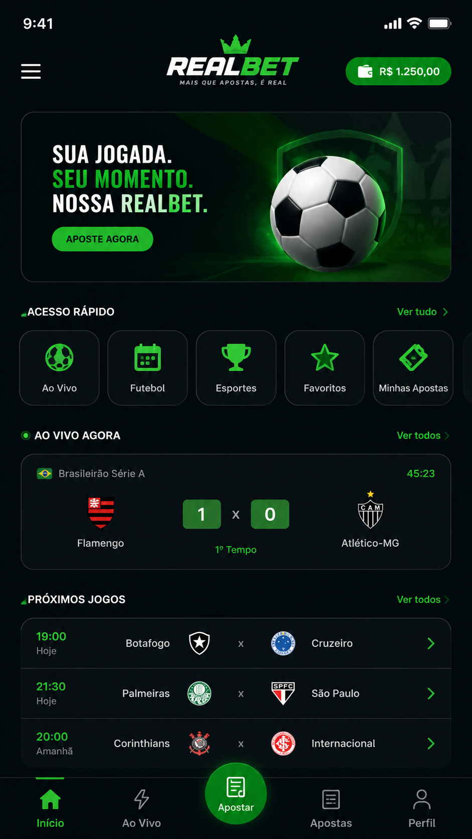 Realbet screenshot
