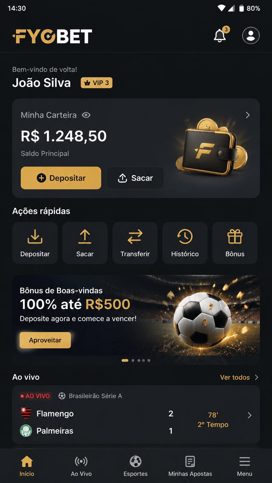 Fyobet screenshot