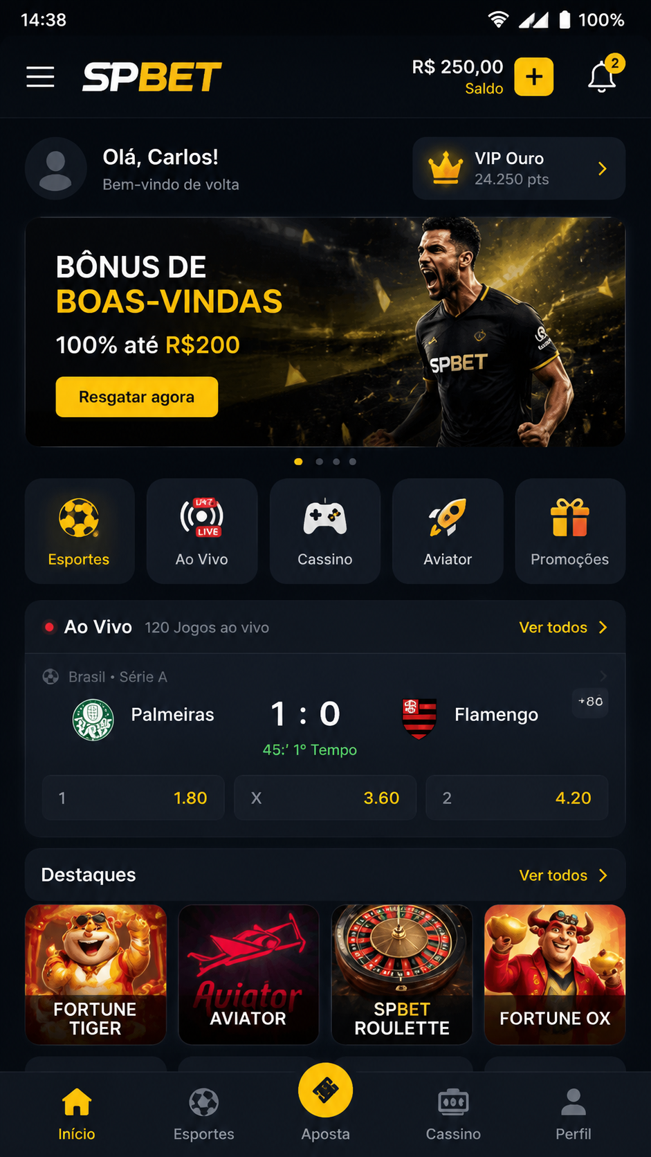 SPBet screenshot