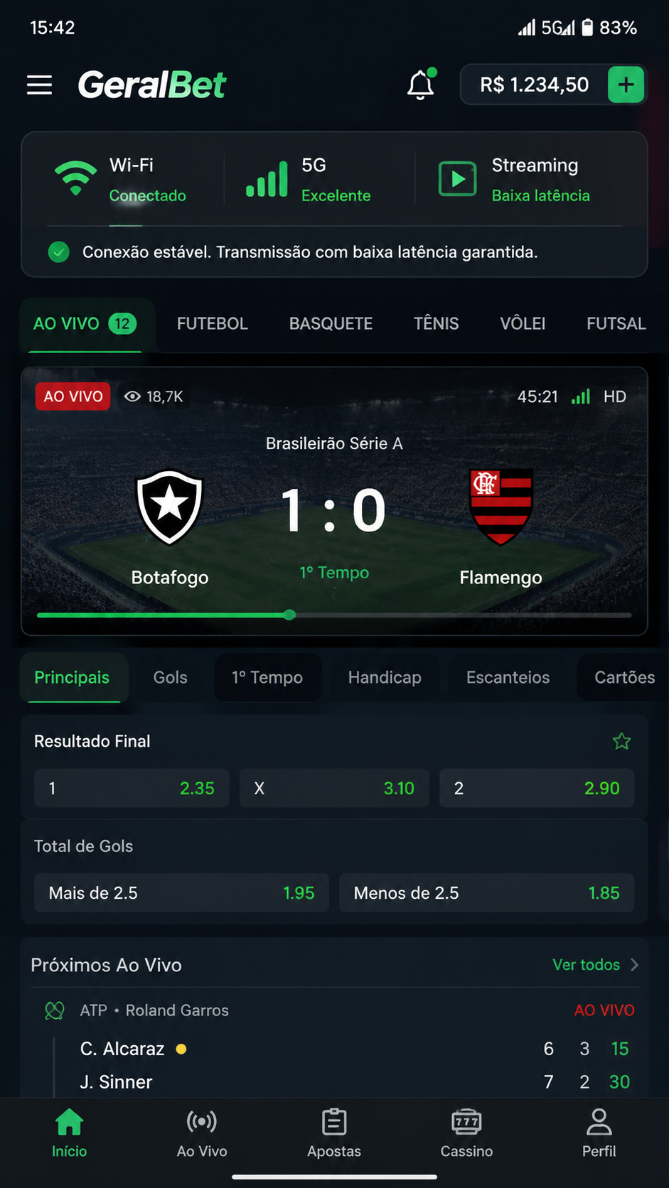 GeralBet screenshot