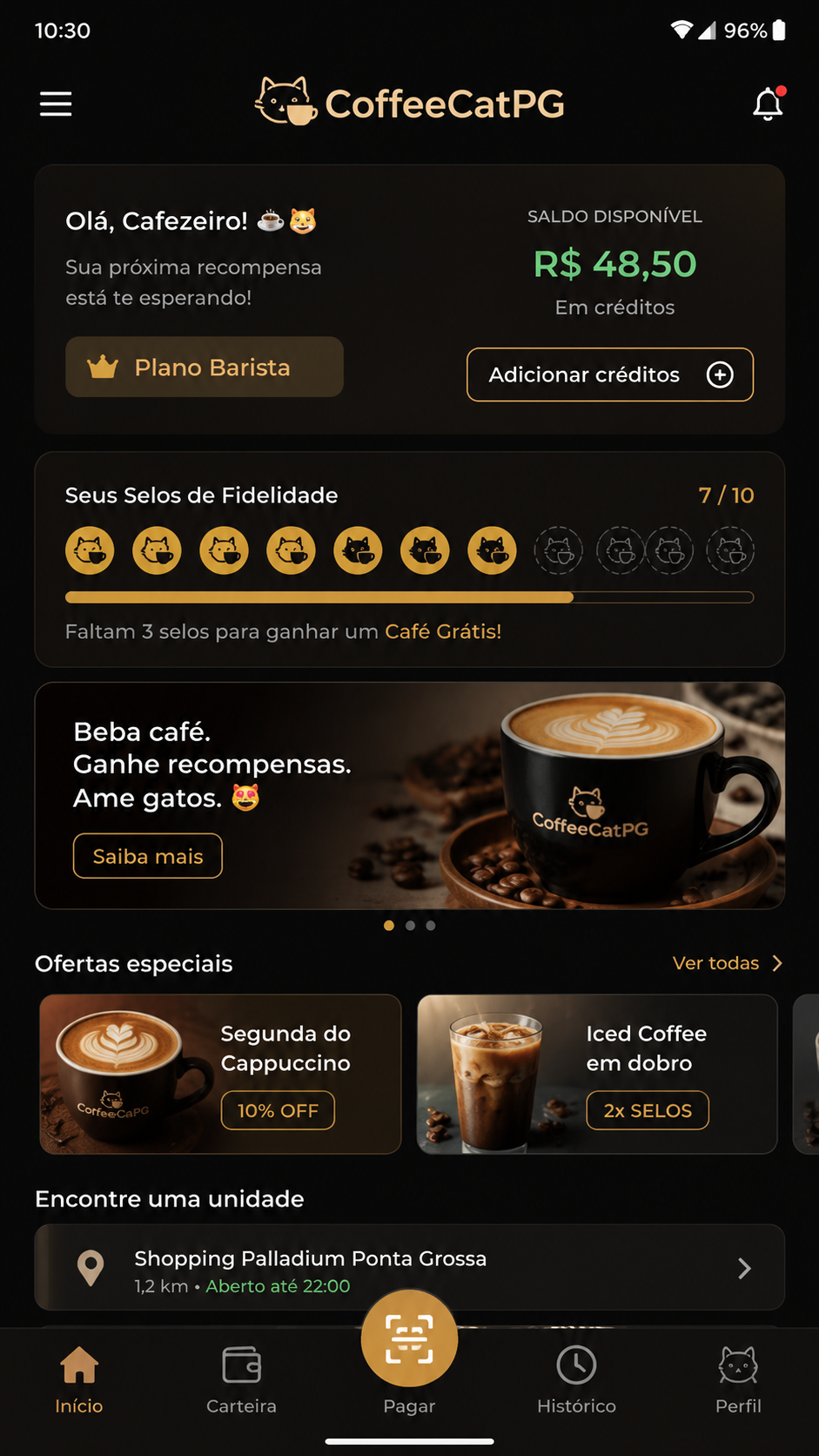 CoffeeCatPG screenshot
