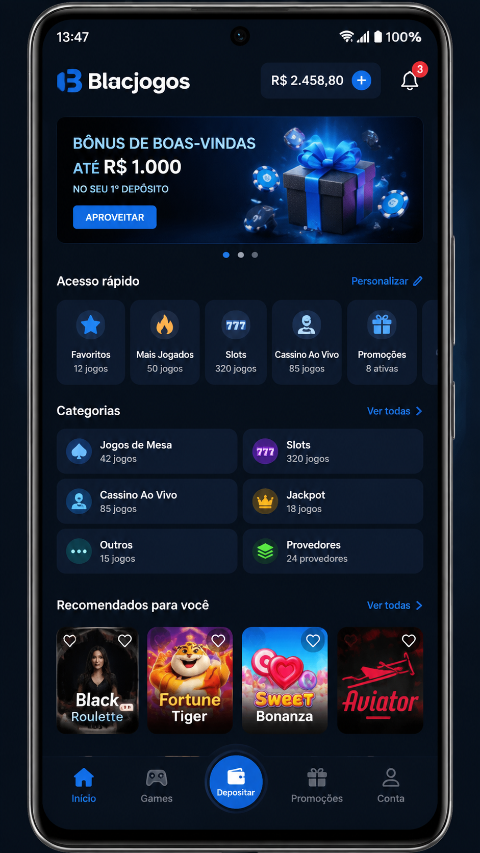 Blacjogos screenshot