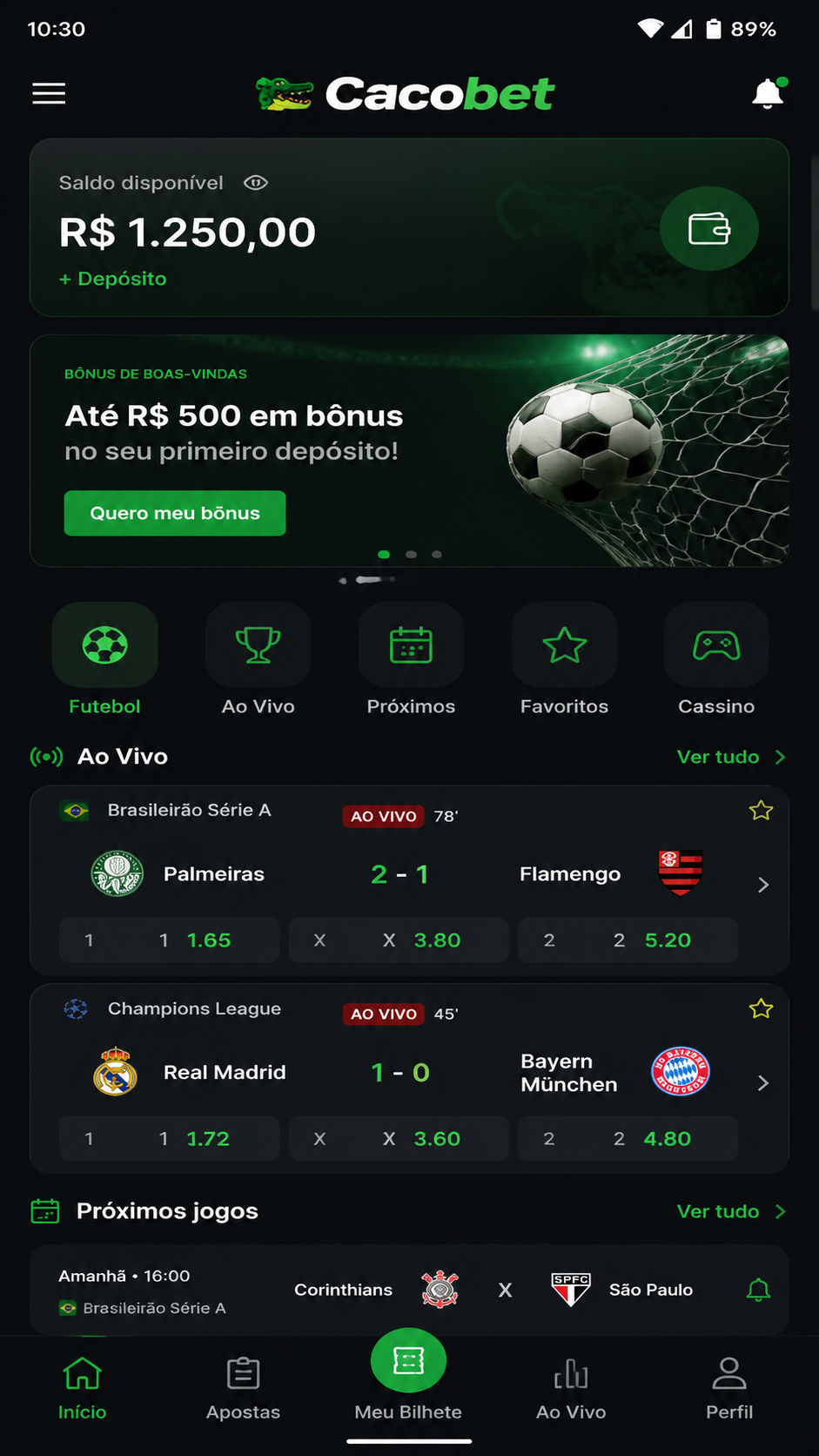 cacobet screenshot