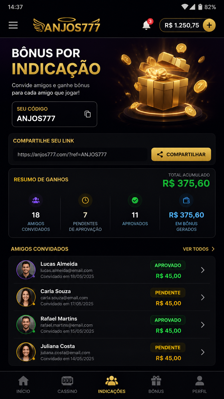 anjos777 screenshot