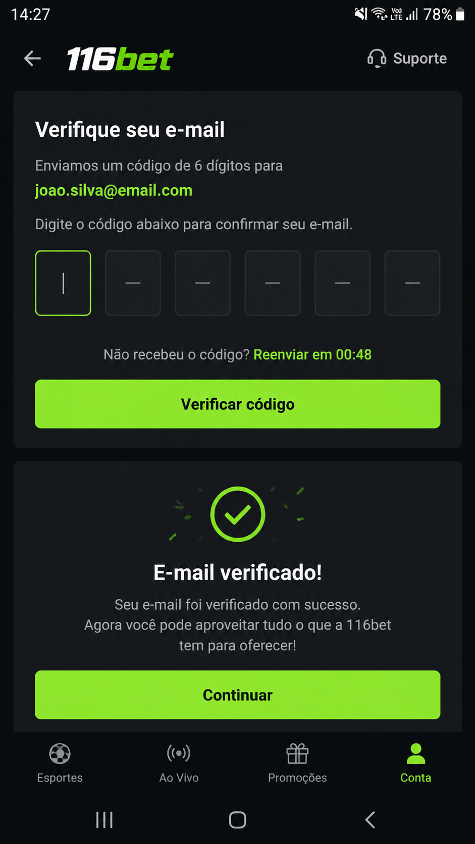 116bet screenshot