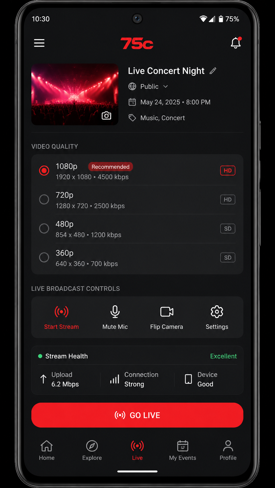 75c screenshot